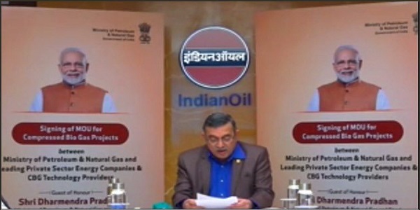 Indian Oil signed MoU with MoPNG for upcoming CBG Plants