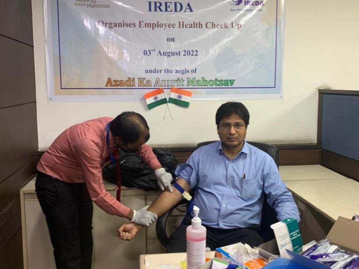IREDA organises health check up for employees