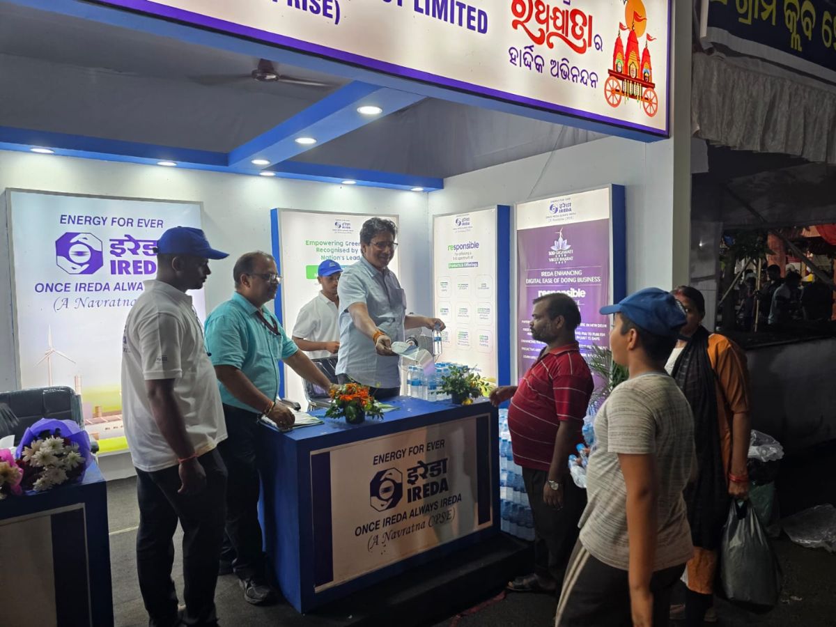 IREDA Offers Bhojan and Jal Seva to Rath Yatra Devotees, till 5th July
