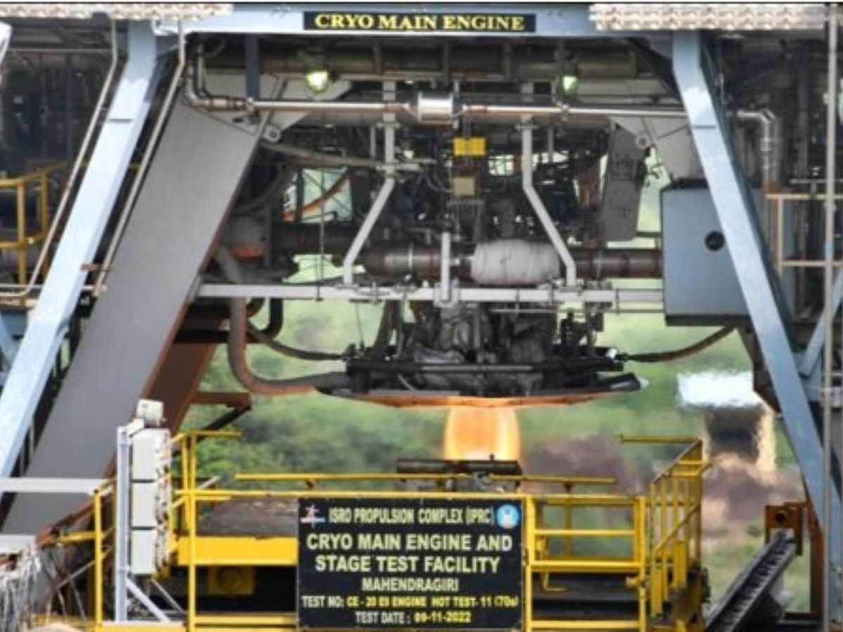 ISRO successfully hot tested uprated thrust level of 21.8 T vacuum thrust
