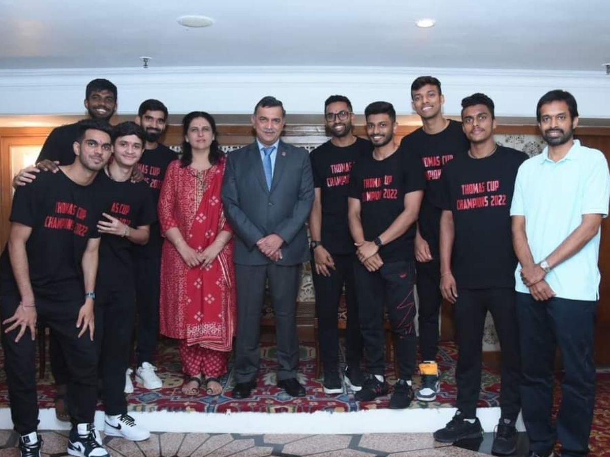 IndianOil Chairman interacts with India's top Badminton stars