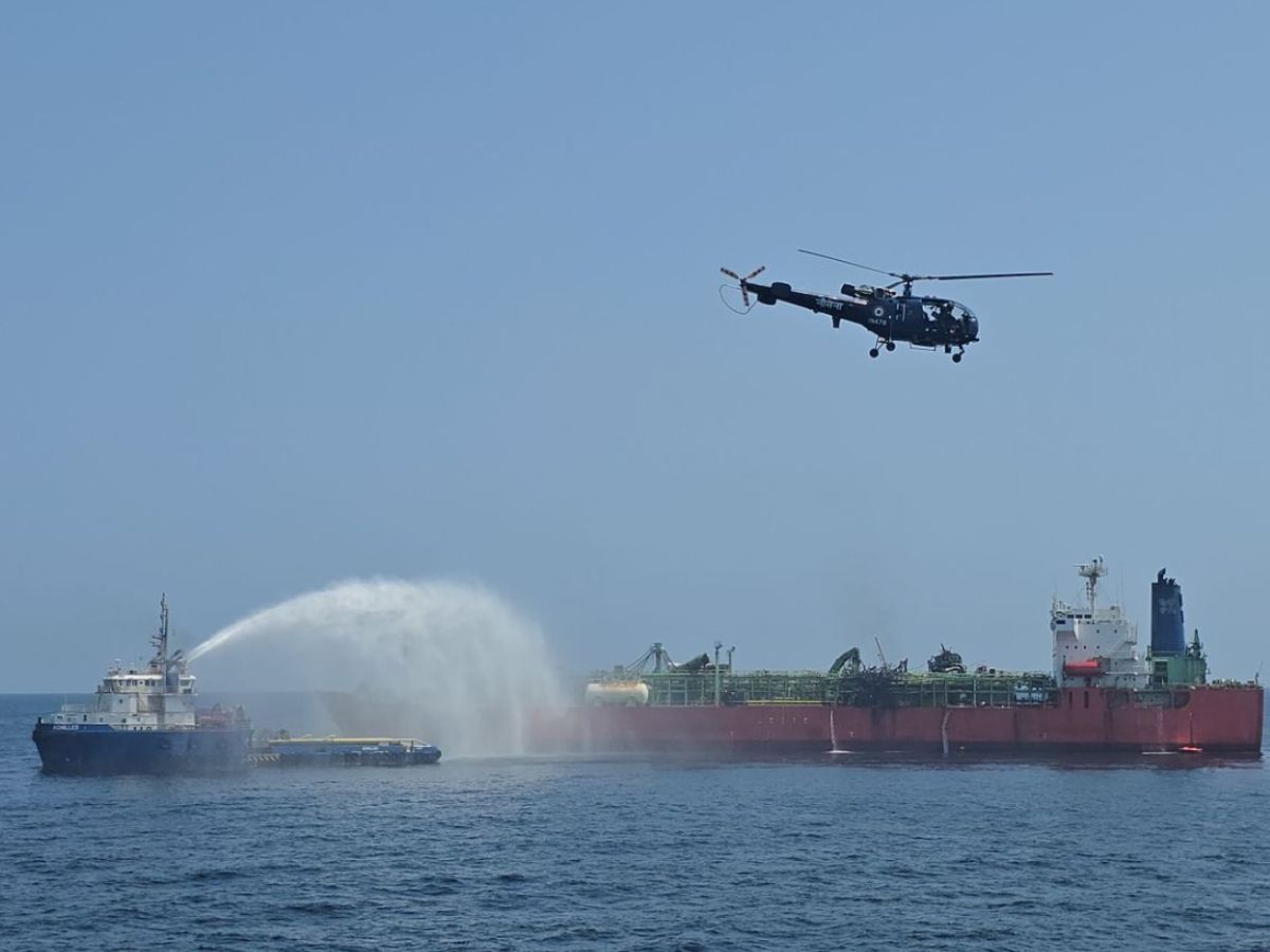 INS Trikand Leads Courageous Rescue Mission in Gulf of Aden, Saves Crew from Blazing LPG Tanker