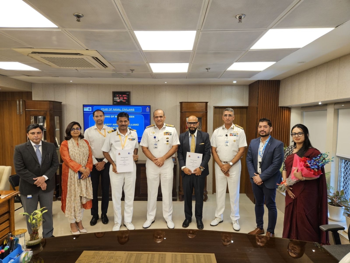 Indian Navy signs MoU with Bajaj Alliance Life Insurance for providing insurance products