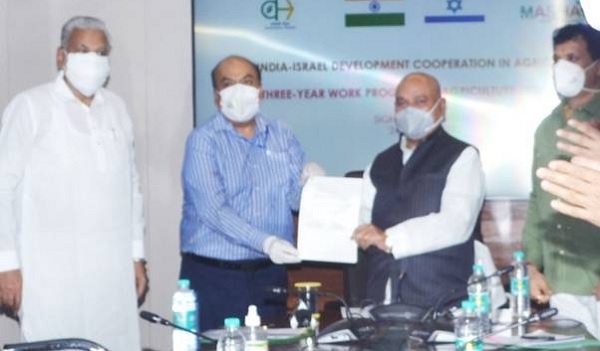 Indo-Israel partnership, signed 3 years agreement for agriculture development
