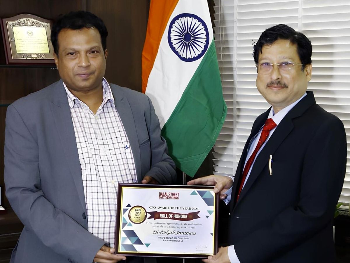 Jai Prakash Srivastava, Director (ER&D) & Director (Finance) – Addl. Charge, BHEL conferred 'Best CFO of India' Award