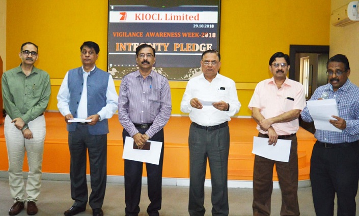 KIOCL Pledges Towards Vigilance Awareness Week