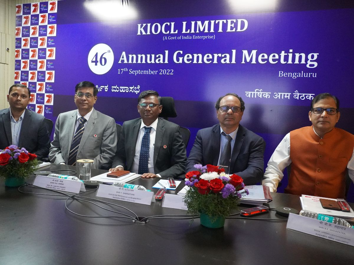 KIOCL 46th AGM: Paid Interim Dividend of Rs 59.56 Cr for FY 2021-22