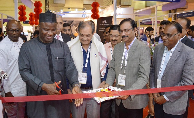 Steel Minister Inaugareted KIOCLs Stall at India Steel - 2019