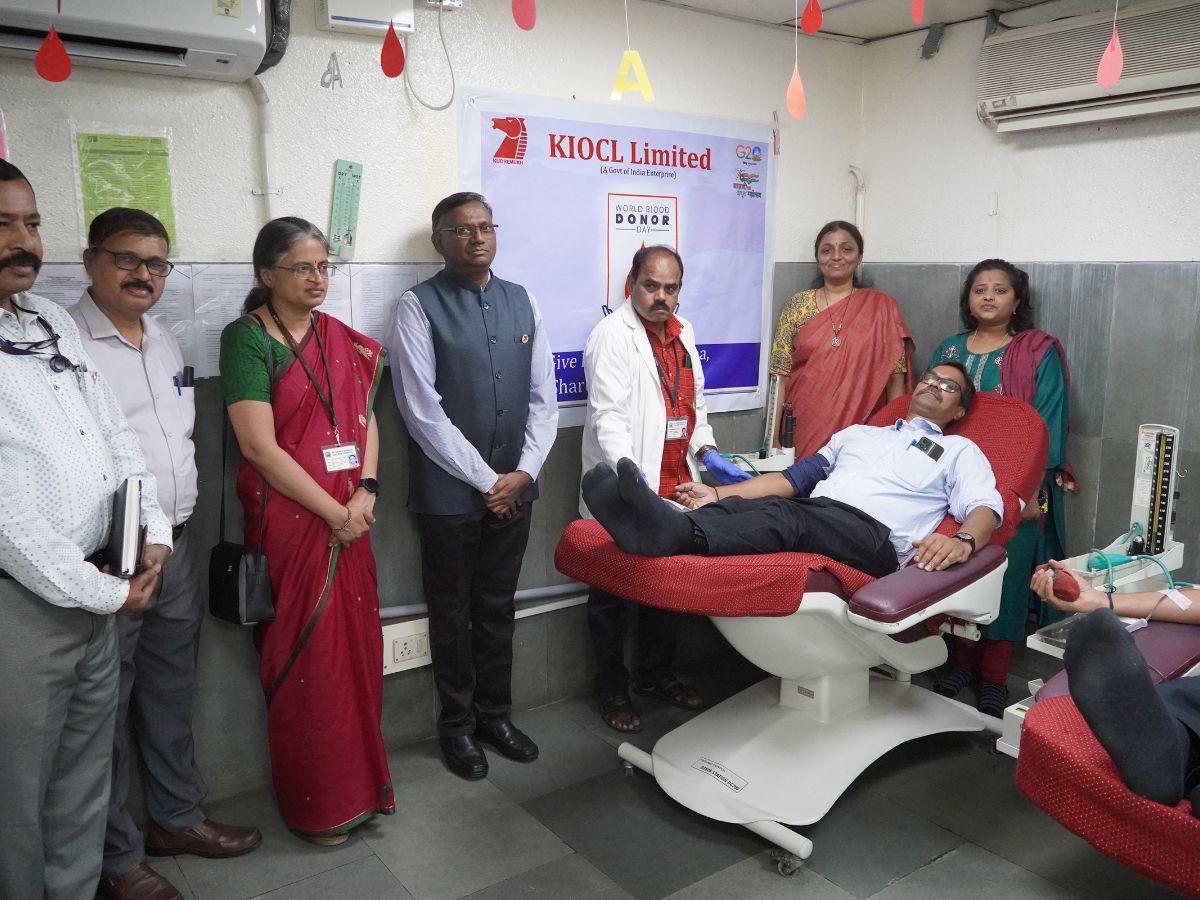 KIOCL Celebrates world blood donor day