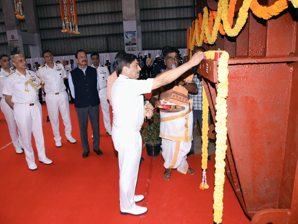 L&T Shipyard, Kattupalli Commemorates Keel Laying of Two Multi-Purpose Vessel