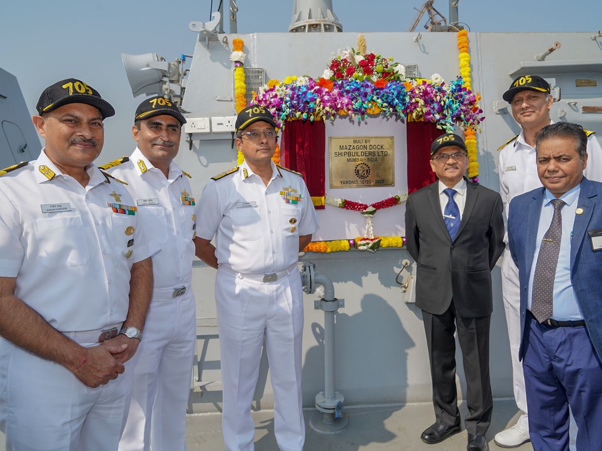 MDL delivered Second Ship of Project 15B Class Destroyer to Indian Navy