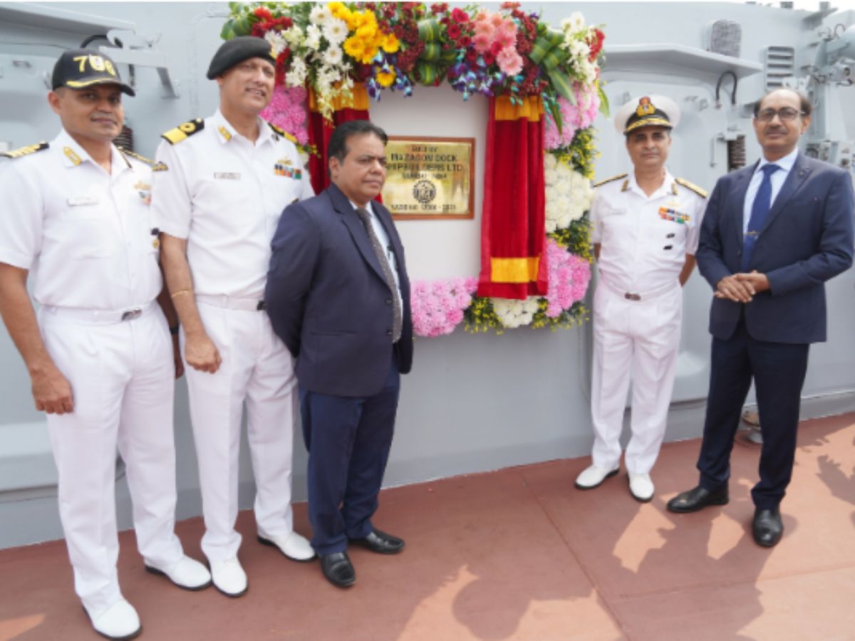 MDL delivers ‘IMPHAL’  - Third Stealth Destroyer of Project 15B to Indian Navy