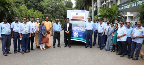 MIDHANI sponsored the vehicle to Akshaya Patra Foundation