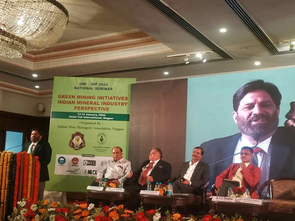 MOIL CMD addresses on National seminar on Green mining Initiatives