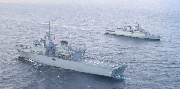 Maritime Partnership Exercise between Ships of Indian Navy and JMSDF