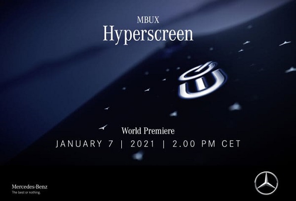 A New Chapter on New Year: World premiere of the MBUX Hyperscreen on January 7th on Mercedes