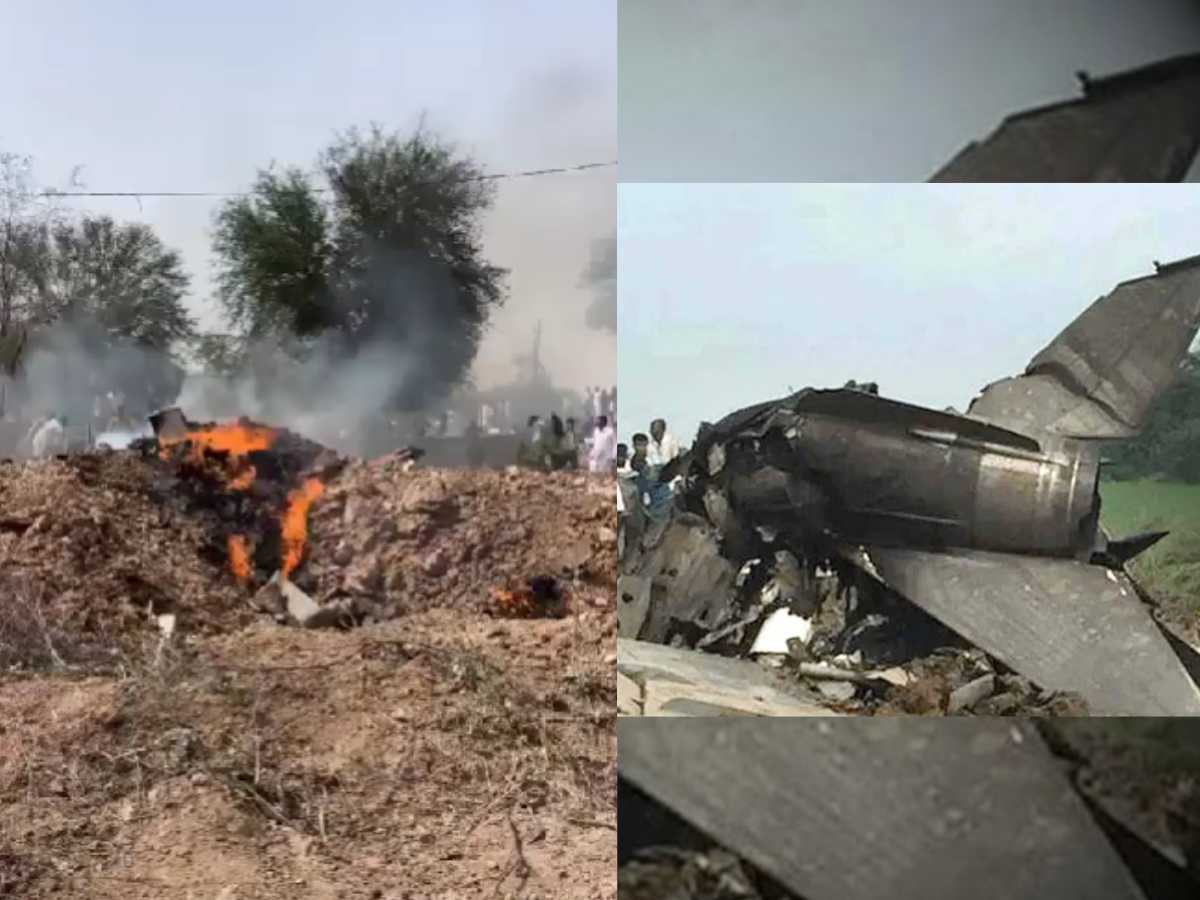 Indian Air force's MiG-21 fighter aircraft crashed on routine operational training