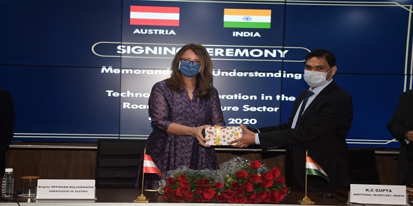 MoRTH and Austria signs MoU for Technology Cooperation in Road Infrastructure Sector