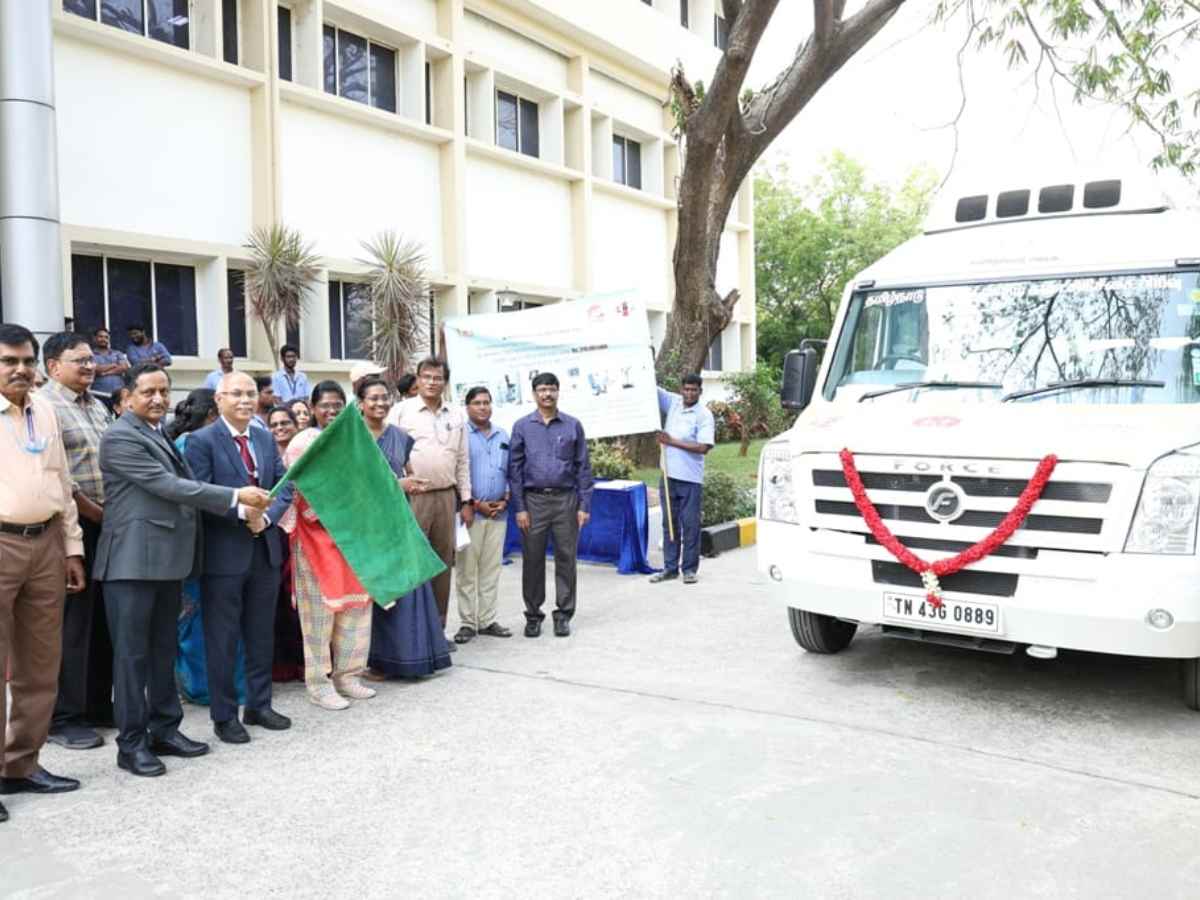 BEL Chennai donates 3 Mobile Opthal Units under CSR