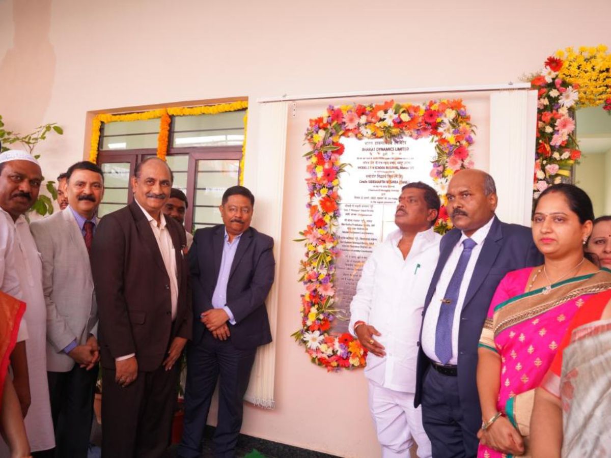 Model Zilla Parishad High School inaugurated at Bhanur under BDL CSR Initiatives
