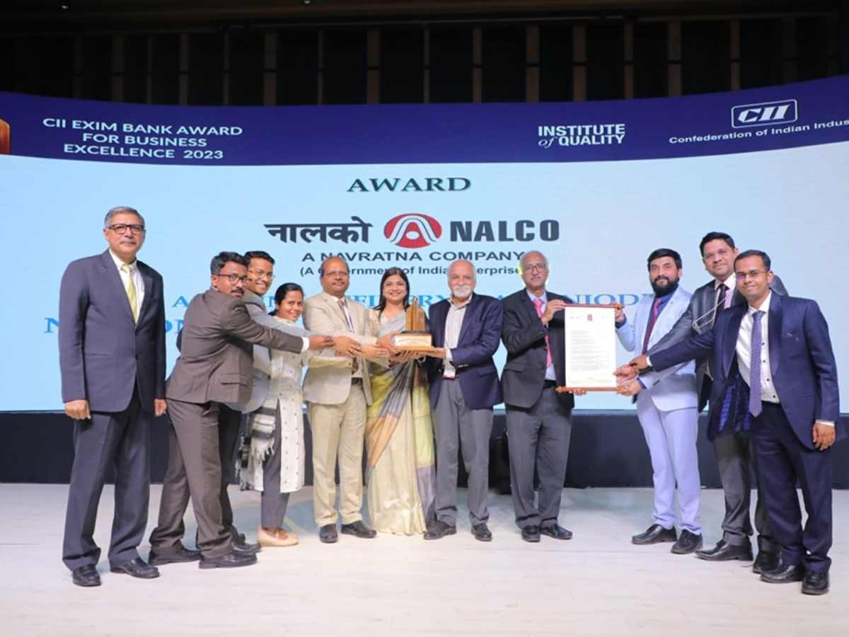 NALCO Alumina Refinery won CII-EXIM Bank Business Excellence Award-2023