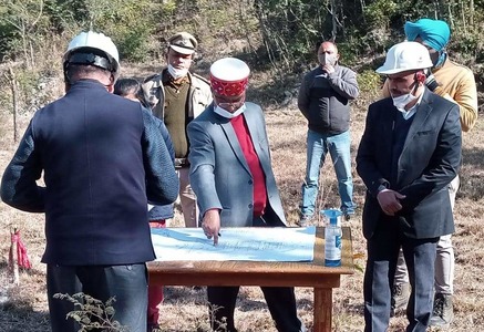 Chairman and Managing Director SJVN Limited inspects 382 MW Sunni Dam Hydroelectric Project