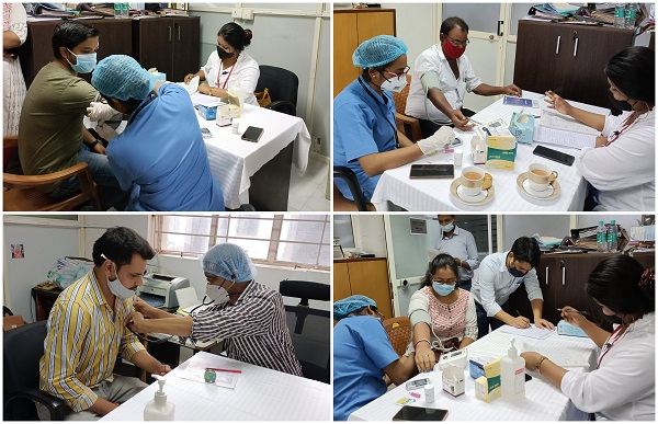 NBCC organised free health camp at its zonal office