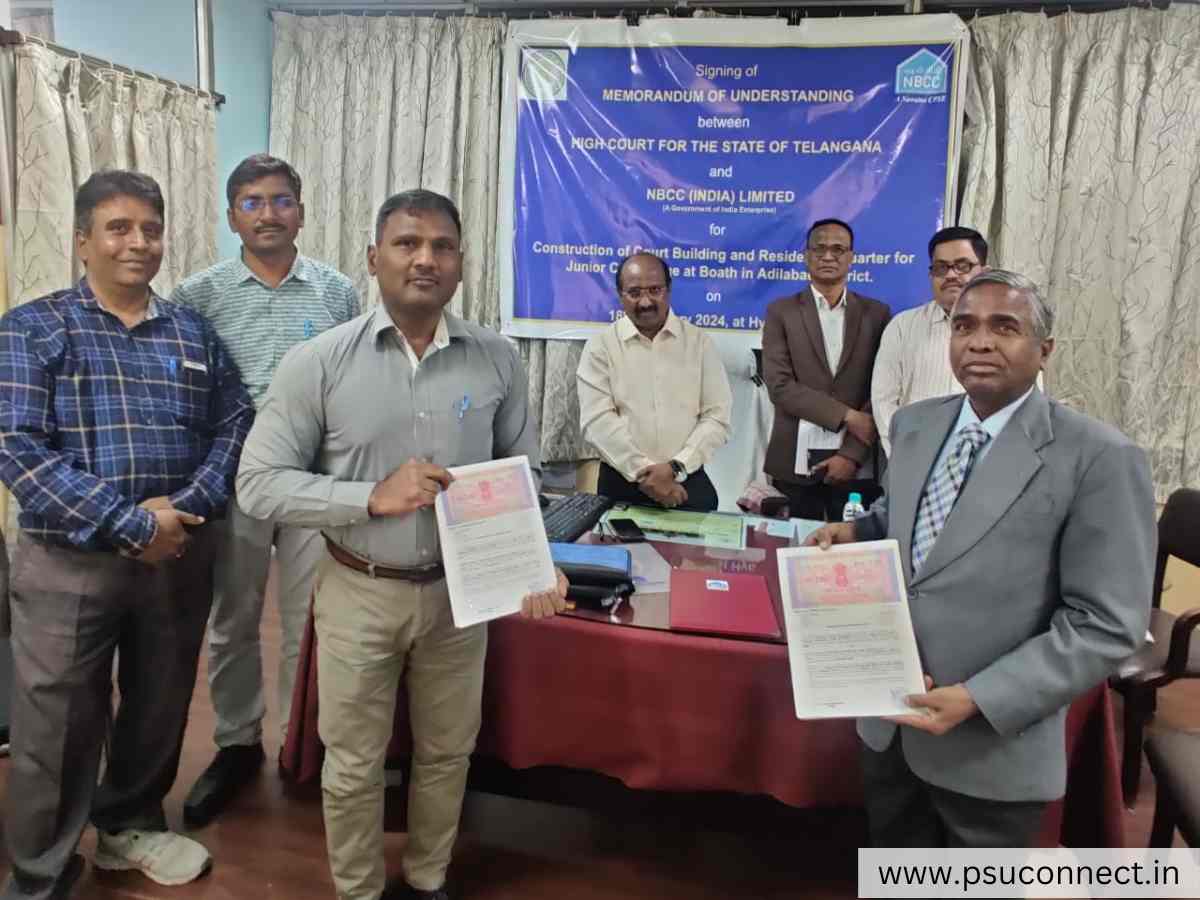 NBCC Signs MoU with Telangana High Court