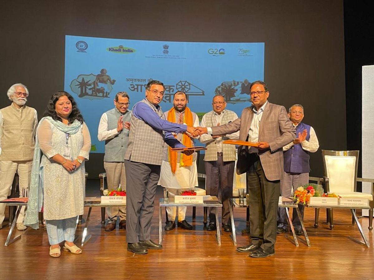 NBCC and KVIC inked MoU; value approx Rs 150 Cr