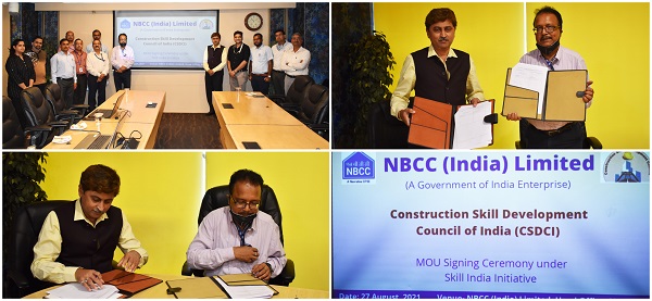 NBCC signed MoU with CSDCI under Skill India Initiative
