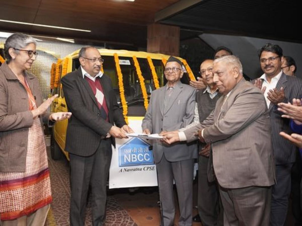 NBCC sponsored two School Vans under CSR initiative