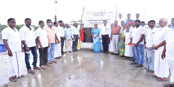 NBCFDC CSR project- raised Fish Drying Yard for better livelihood