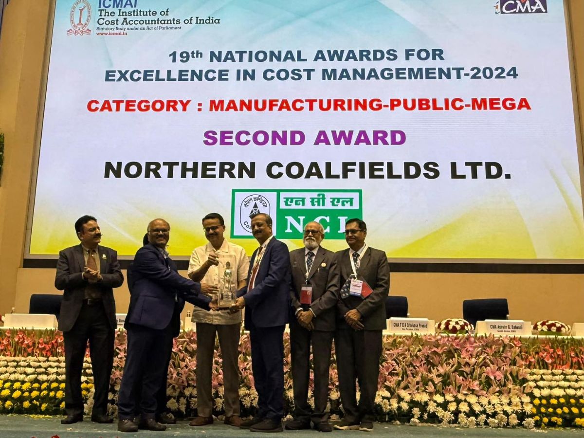 NCL Honoured for Excellence in Cost Management; CIL Bags Top Honour