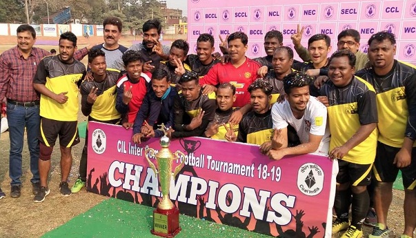 NCL Wins Coal India Inter Company Football Tournament