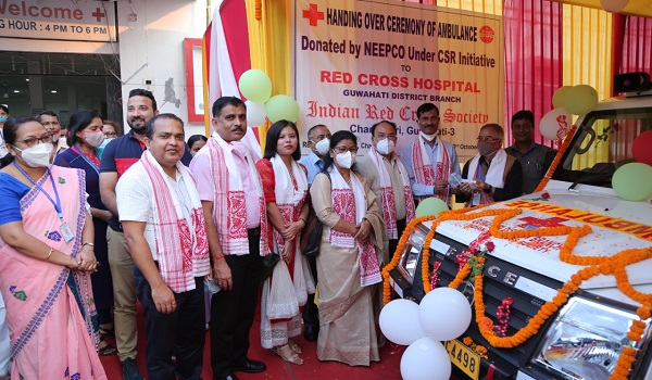 CSR initiative: NEEPCO donates Ambulance to Red Cross Hospital, Guwahati