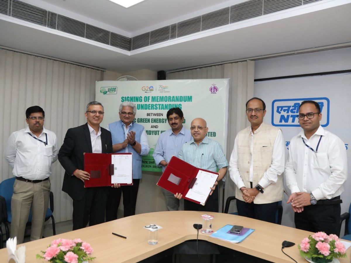NTPC Green Energy Ltd. signed MoU with Uttar Pradesh Rajya Vidyut Utpadan Nigam Limited