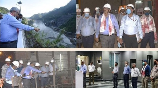 CMD, NHPC & all functional directors of NHPC visits NHPC's 2000 MW Subansiri Lower HE project