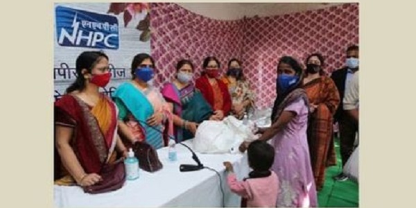 NHPC Women Welfare Committee distributes Dry ration