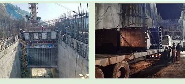 NHPC completes Trunnion concreting of Bay S2 of Subansiri Lower project