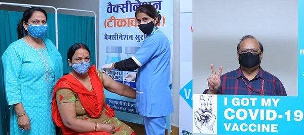 NHPC carried out large scale Covid vaccination drive