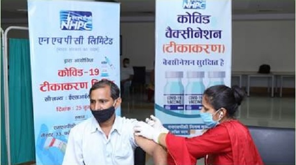 NHPC Conducts free covid vaccination camp at NHPC corporate office