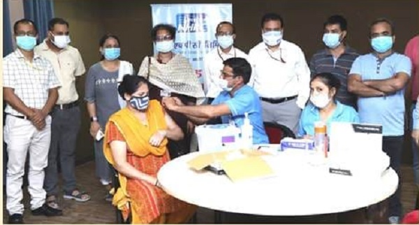 NHPC organised vaccination camps at Faridabad