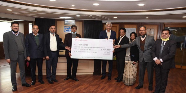 NTECL pays Interim Dividend of Rs 47crore for Financial Year 2021 to NTPC