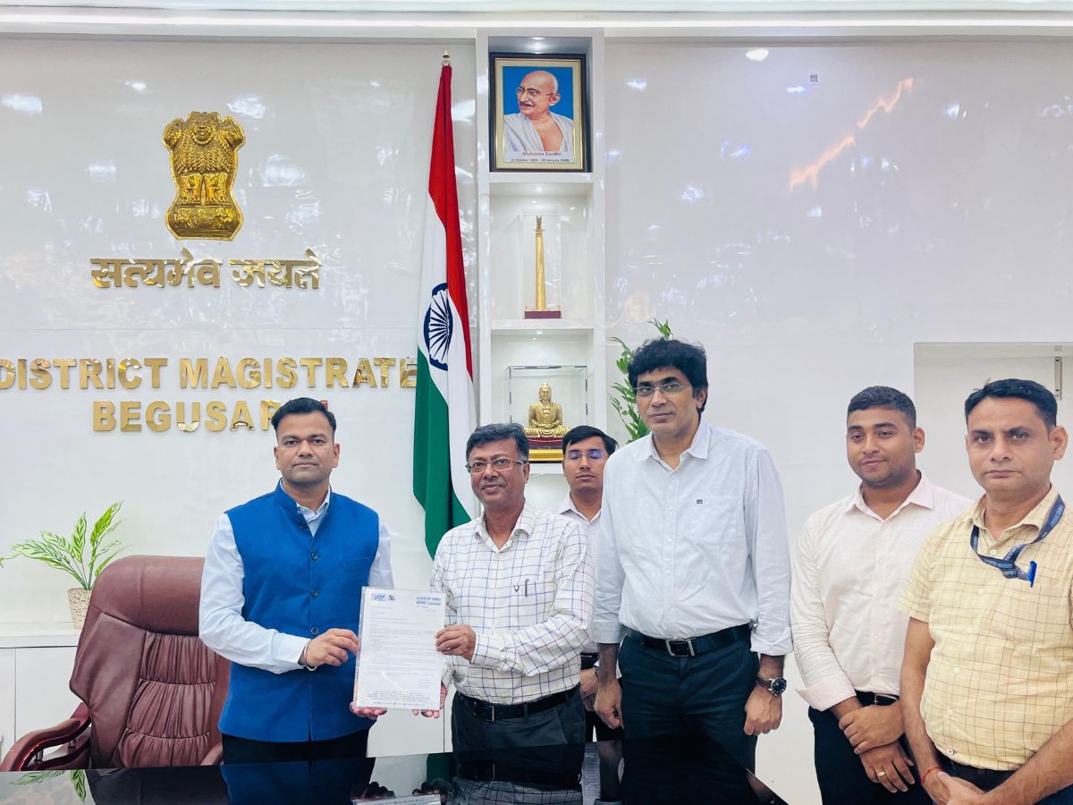 NTPC Barauni signed agreement with District Administration to install 89 high mast lights