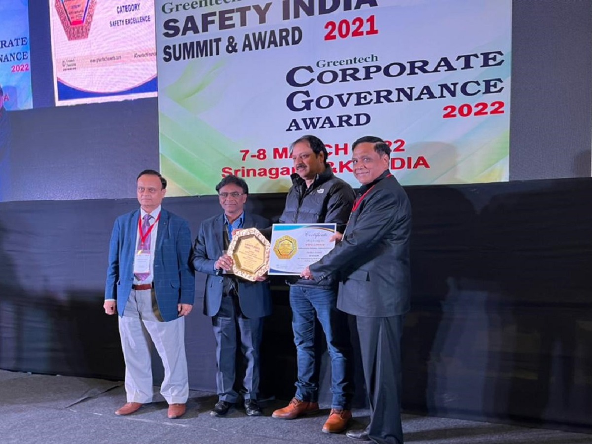 NTPC Bongaigaon awarded with Green tech Safety Award