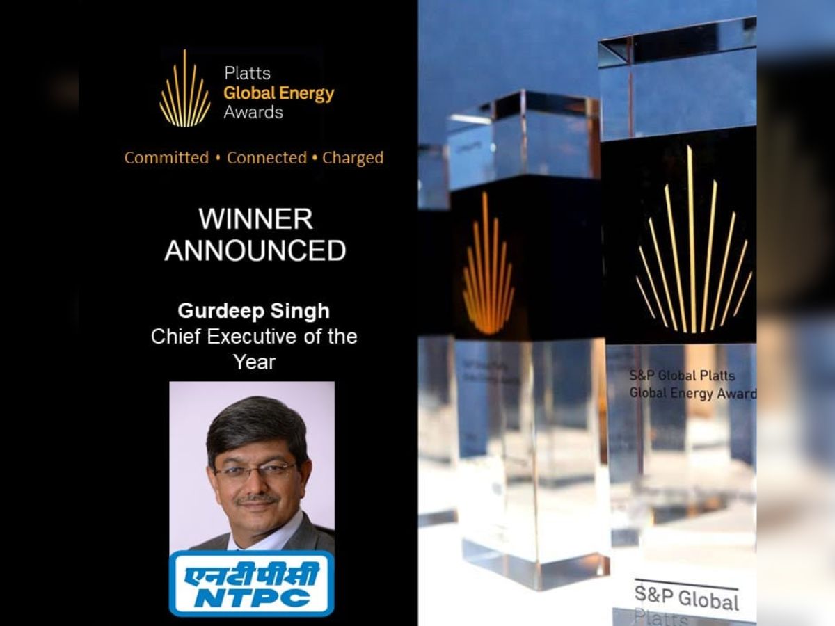 NTPC CMD, Gurdeep Singh bagged the title of 'CEO of the year'