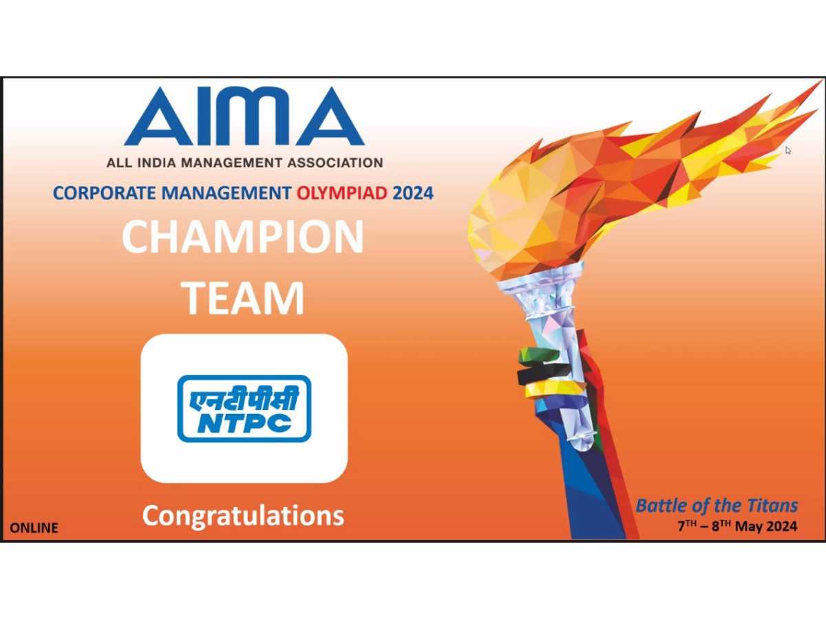 NTPC Emerges as Champion in AIMA’s Corporate Management Olympiad