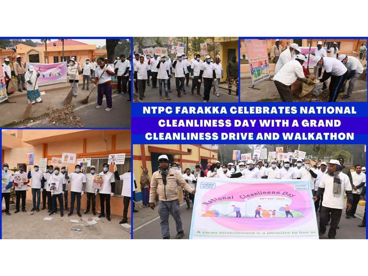 NTPC Farakka Celebrates National Cleanliness Day