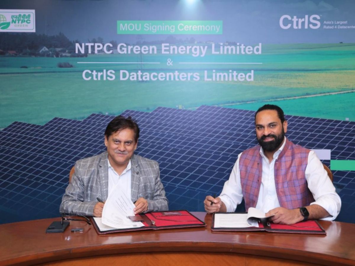 NTPC Green Energy signs MoU with CtrlS Datacenter Limited for development of RE Projects