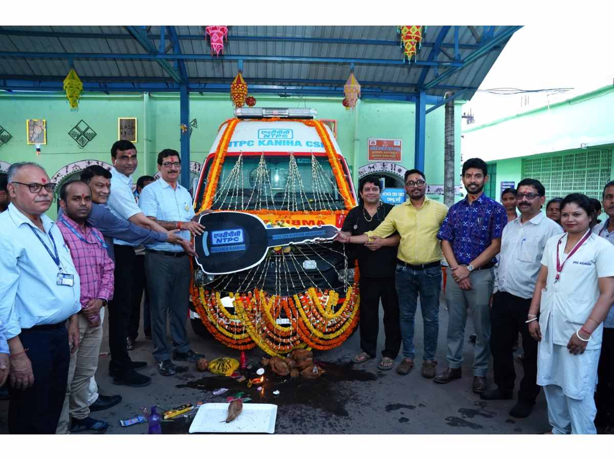 NTPC Kaniha CSR: Hands Over 01 Basic Life Support Ambulance